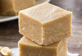 Vanilla Peanut Butter Keto Fudge