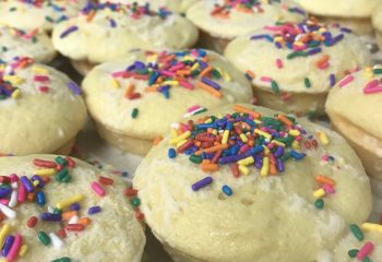 Birthday Cake Protein Donut