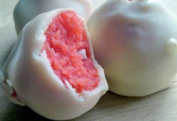 Strawberry Shortcake Protein Poppers