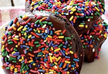 Chocolate Birthday Cake Protein Donut