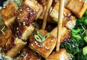 Honey BBQ Tofu Bowl-Vegan (GF,DF)