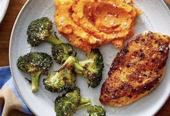 Mesquite Grilled Chicken w/ Sweet Potatoes - Weight Loss(GF,DF)