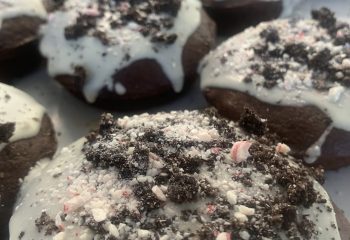 Chocolate Peppermint & Crushed Oreo Protein Donut