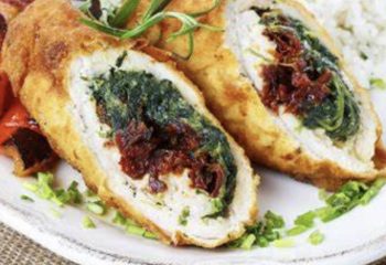 Cranberry, Feta and Spinach Stuffed Chicken- Low Carb