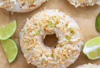 Coconut Key Lime Protein Donuts