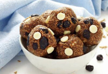 Blueberry White Chocolate Energy Bites