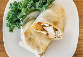 Garlic Buffalo Grilled Chicken Wrap