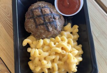 -Turkey Burger with Mac N Cheese