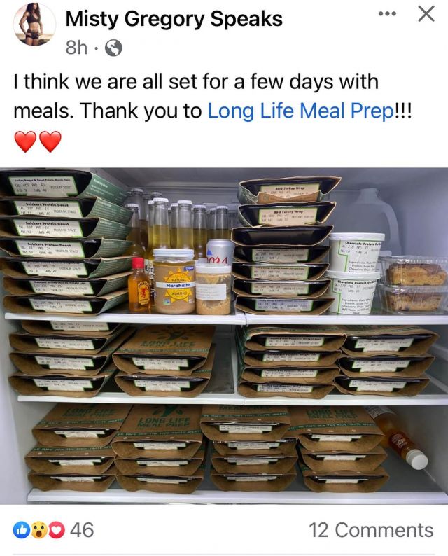 Be sure to stop by Long Life Meal Prep get your refrigerator stocked like this, so you will be set for the week. The grab and go cooler is fully loaded. 707 W. Main St., Jamestown